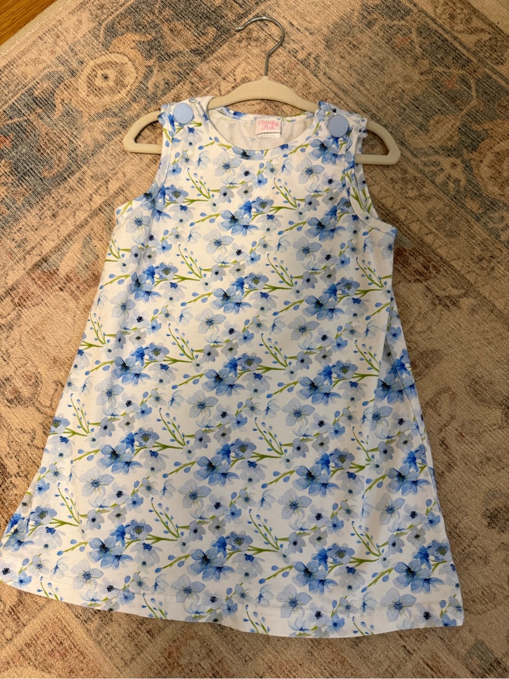 Stitchy Fish Breezy Blue Florals